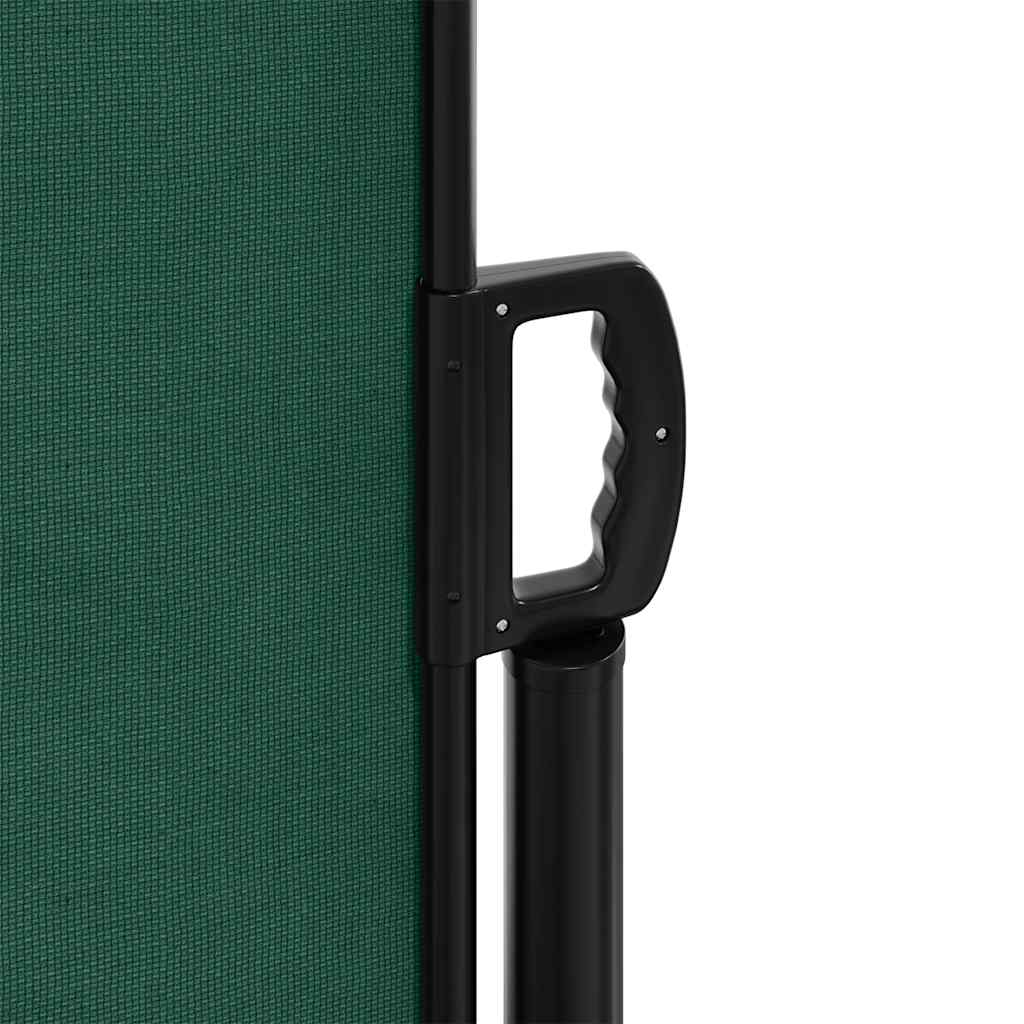 Retractable Side Awning Dark Green 140x300 cm