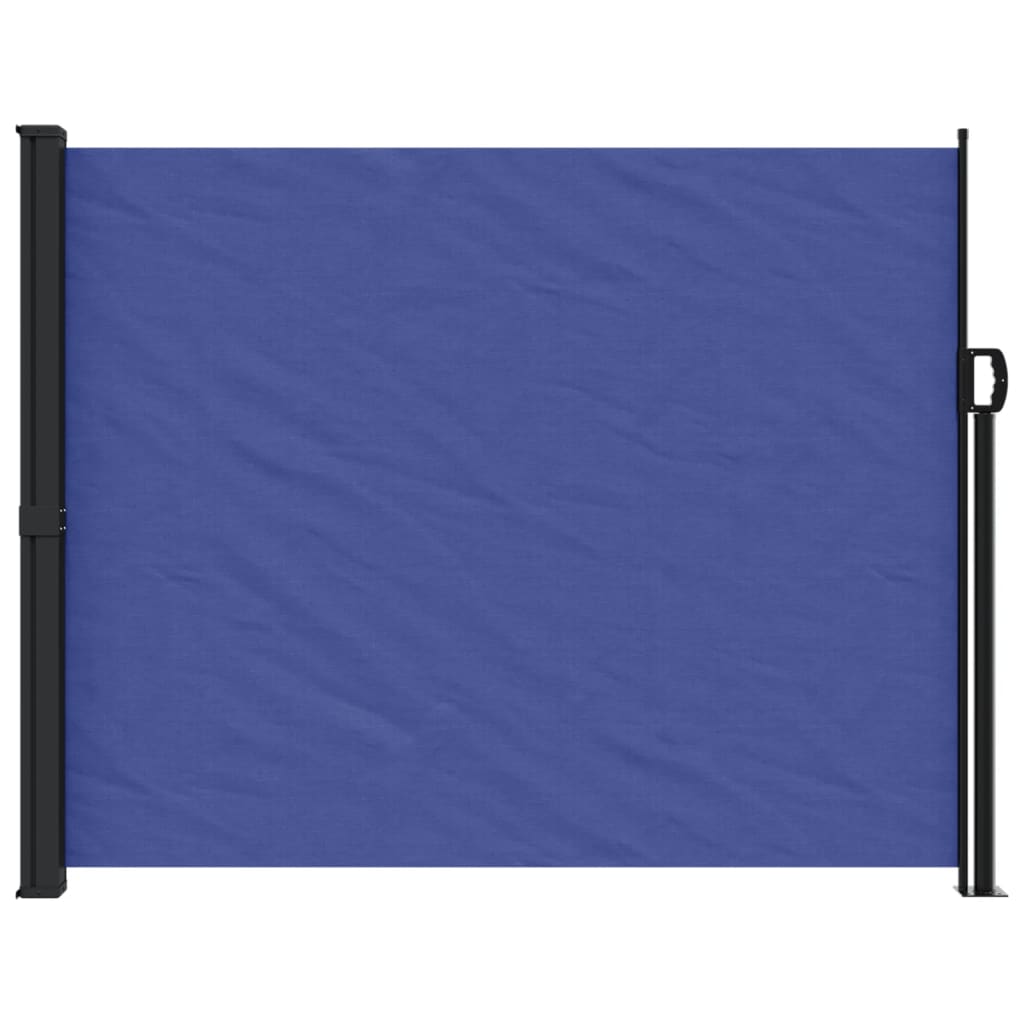 vidaXL Retractable Side Awning Blue 160x300 cm