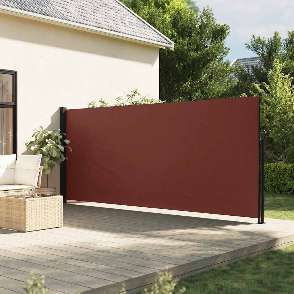 Retractable Side Awning Brown 180x300 cm