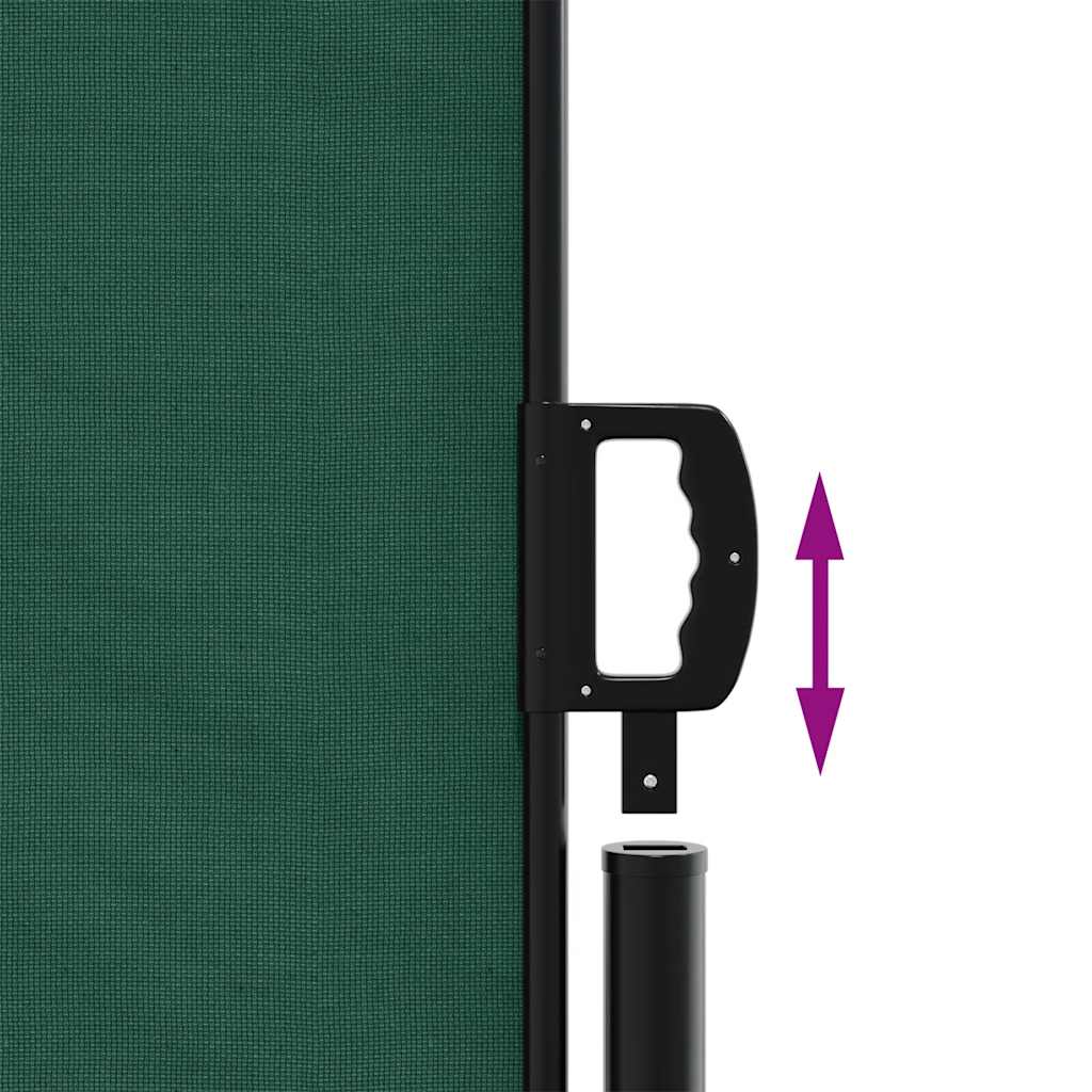 Retractable Side Awning Dark Green 200x300 cm