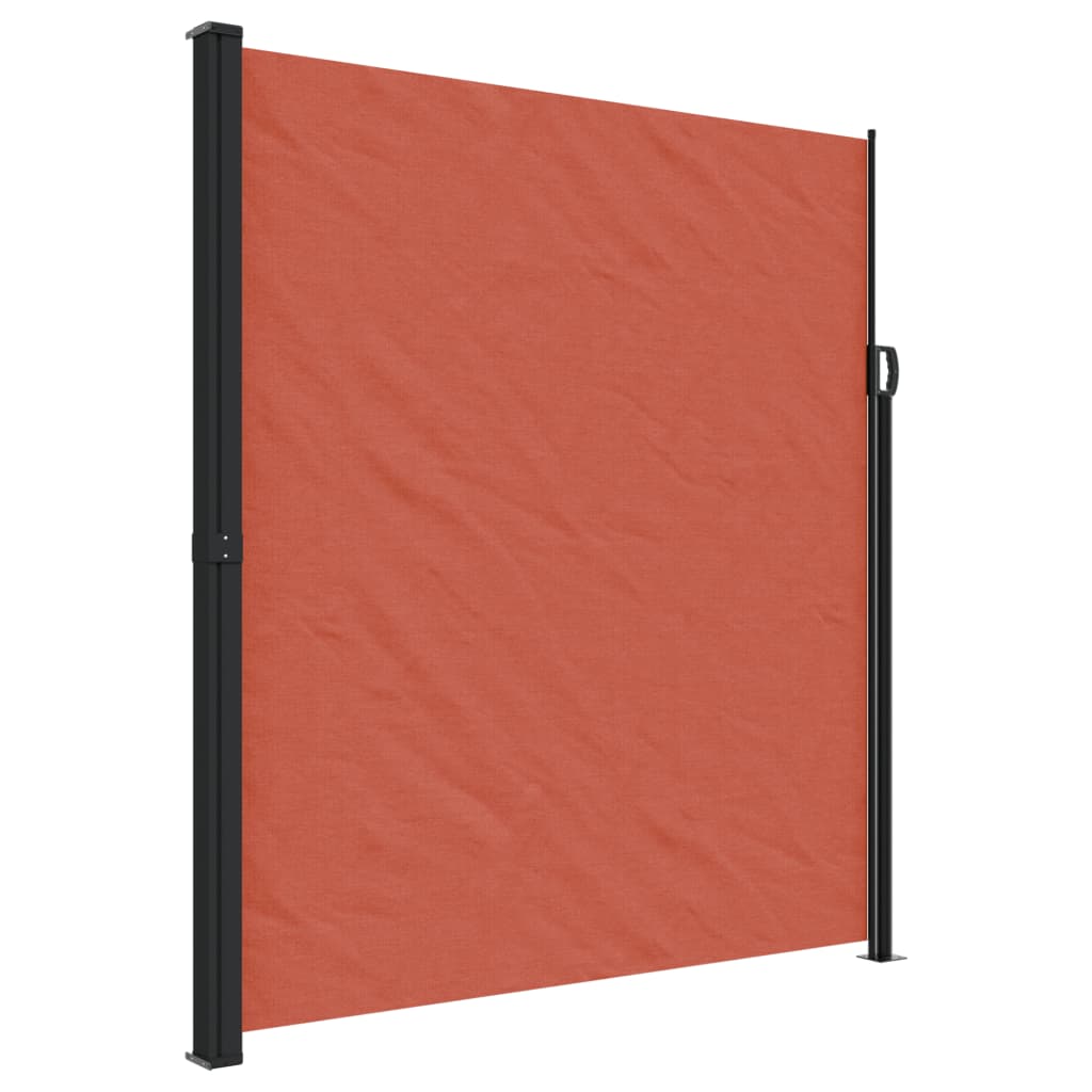 vidaXL Retractable Side Awning Terracotta 220x300 cm