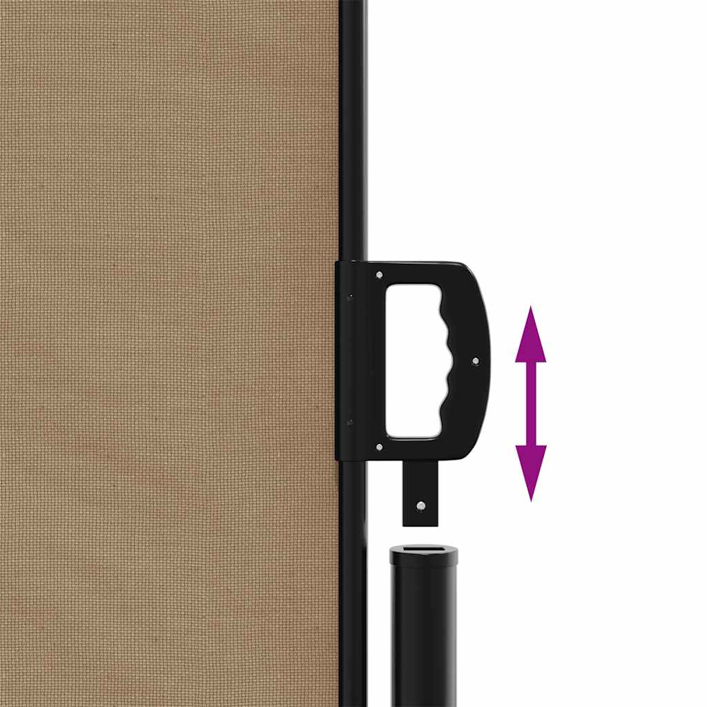 Retractable Side Awning Taupe 220x300 cm