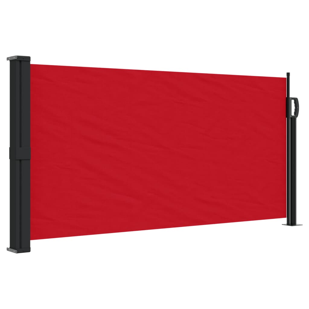 vidaXL Retractable Side Awning Red 100x500 cm