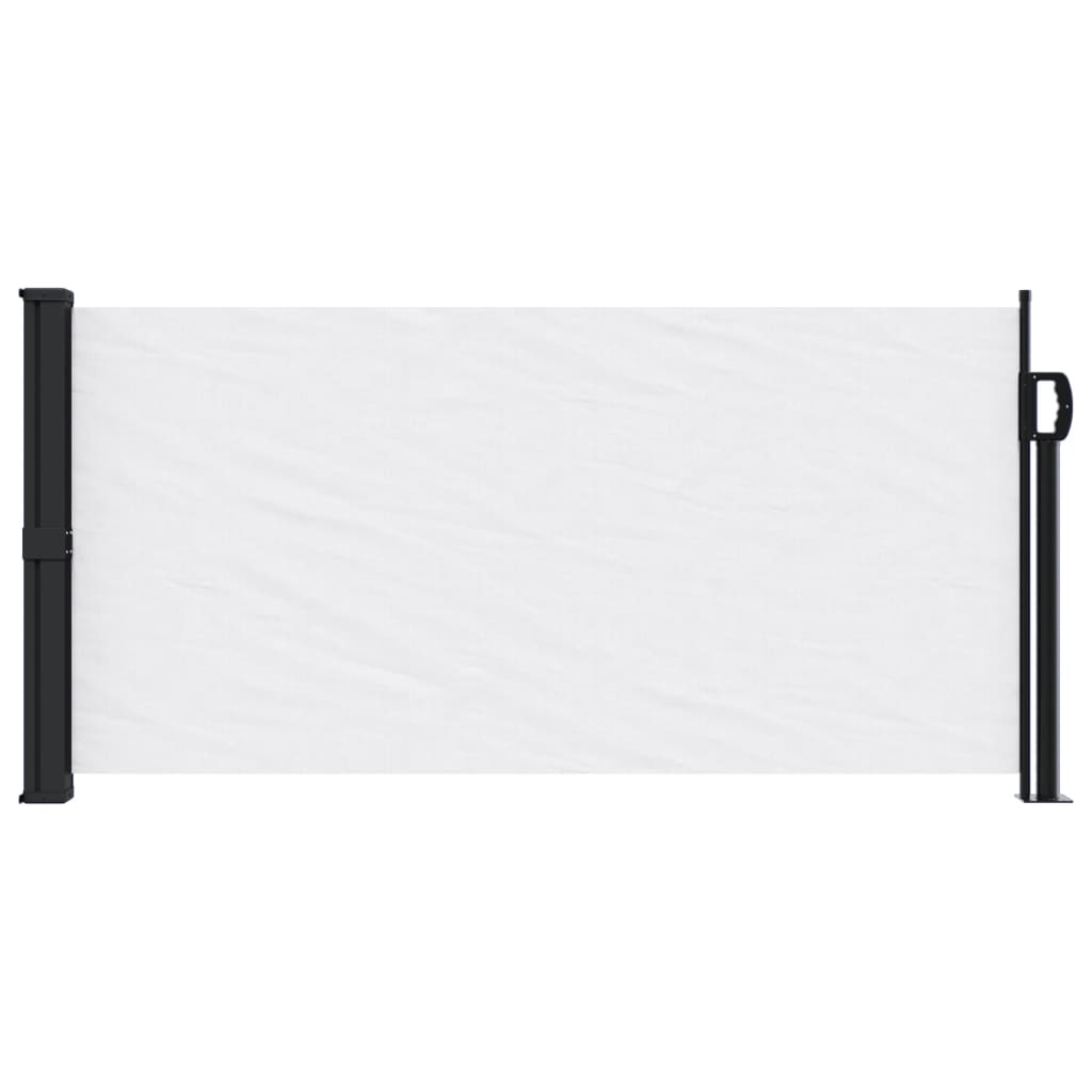 vidaXL Retractable Side Awning White 100x500 cm