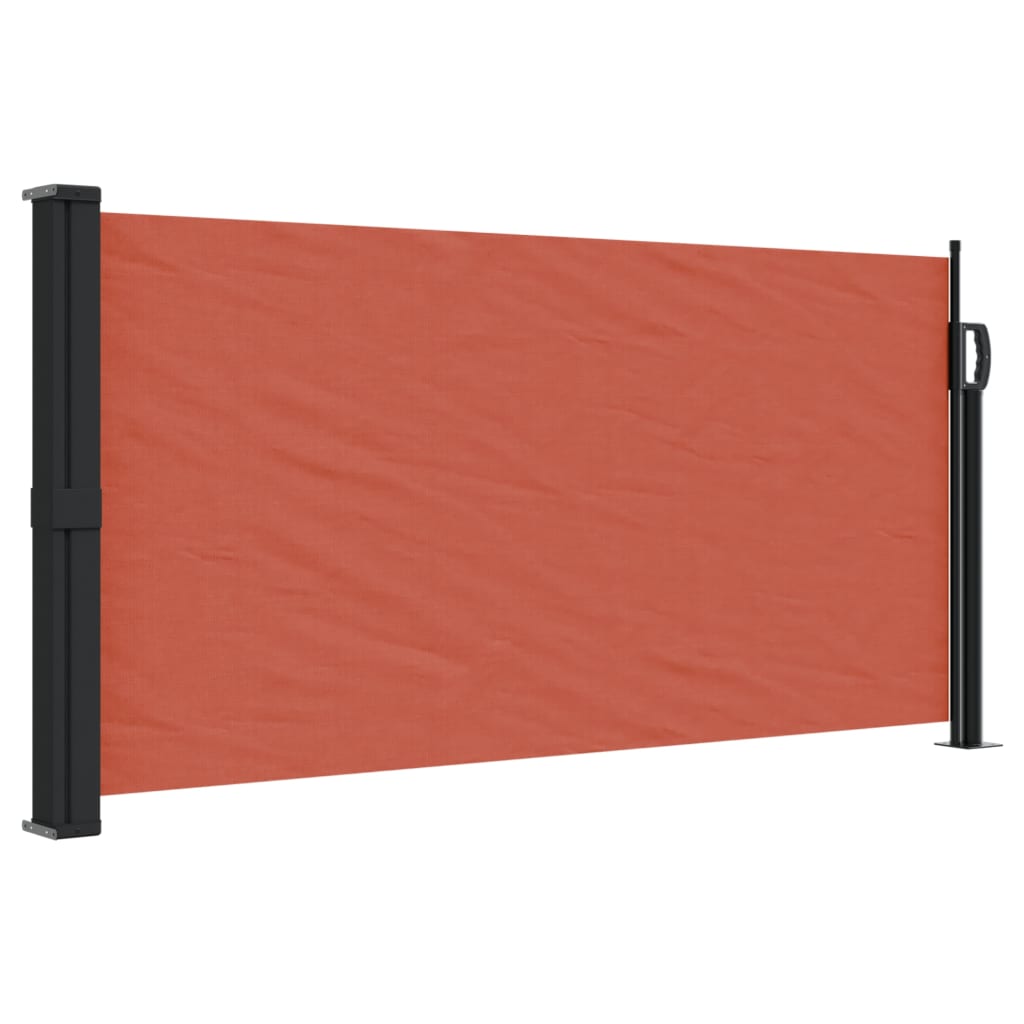 vidaXL Retractable Side Awning Terracotta 100x500 cm