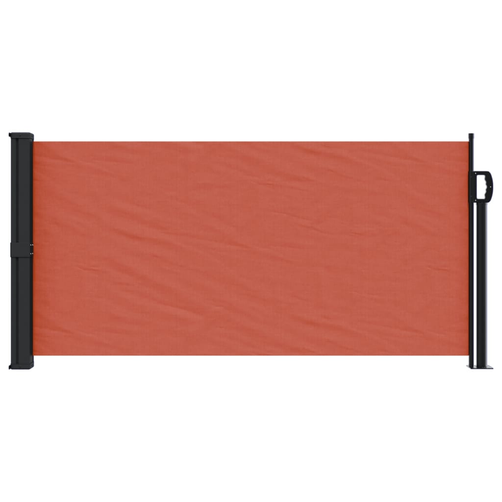 vidaXL Retractable Side Awning Terracotta 100x500 cm