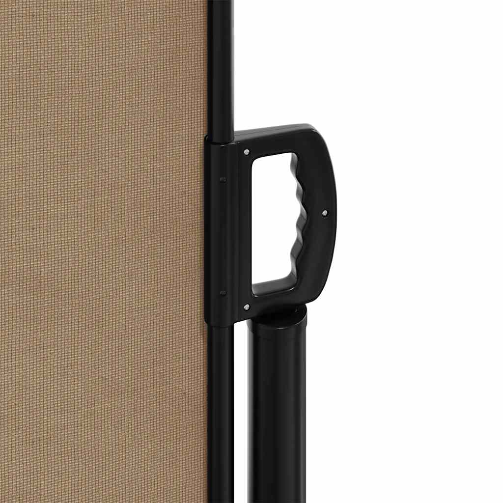 Retractable Side Awning Taupe 100x500 cm