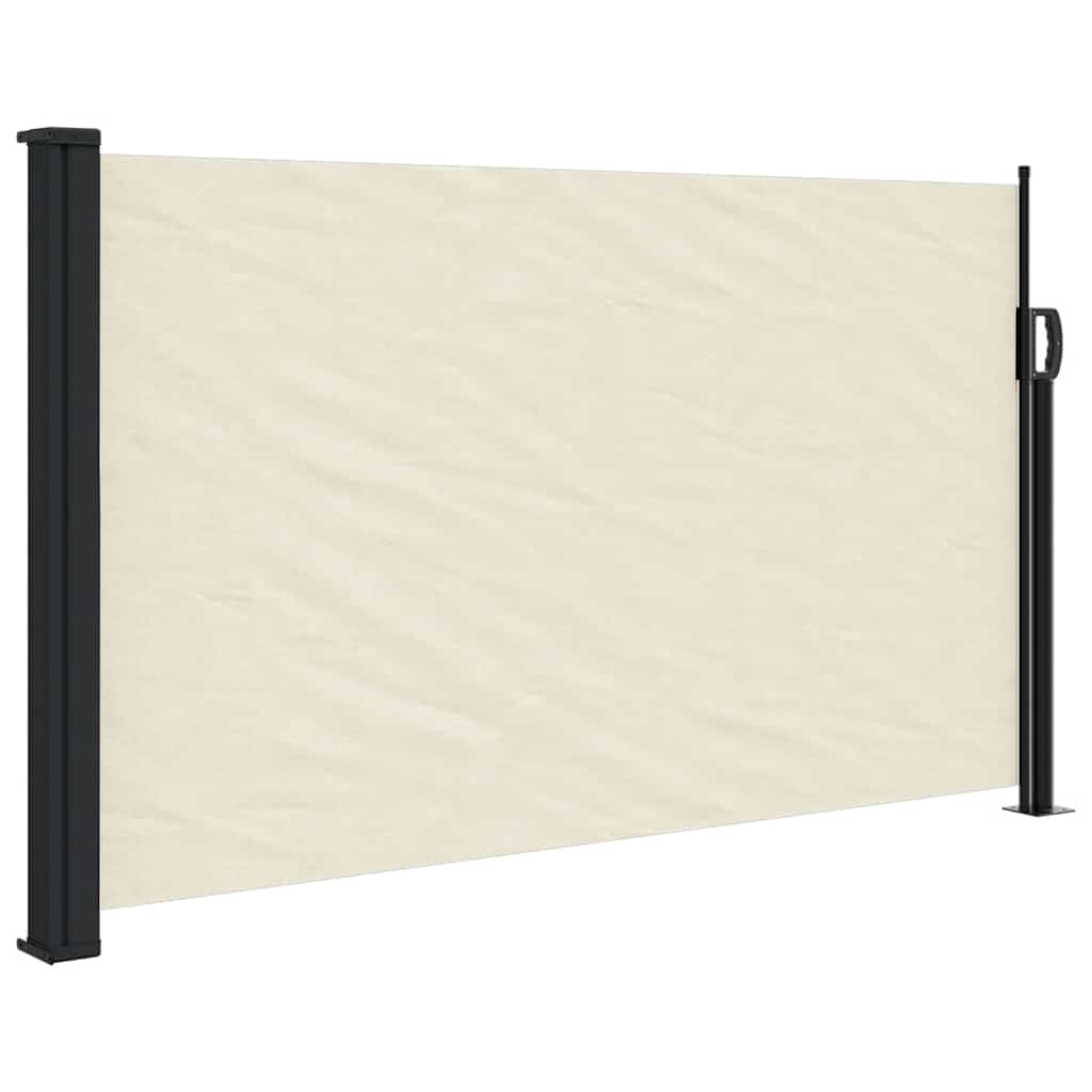Retractable Side Awning Cream 120x500 cm