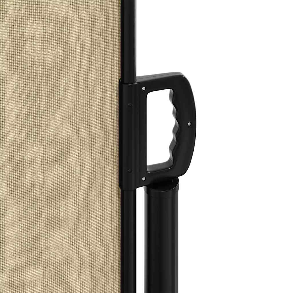 Retractable Side Awning Beige 120x500 cm
