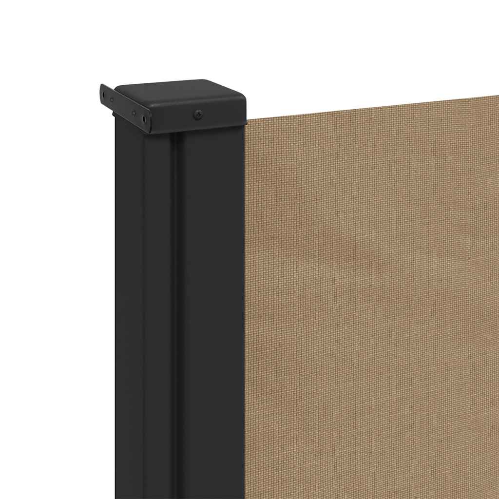 Retractable Side Awning Taupe 120x500 cm