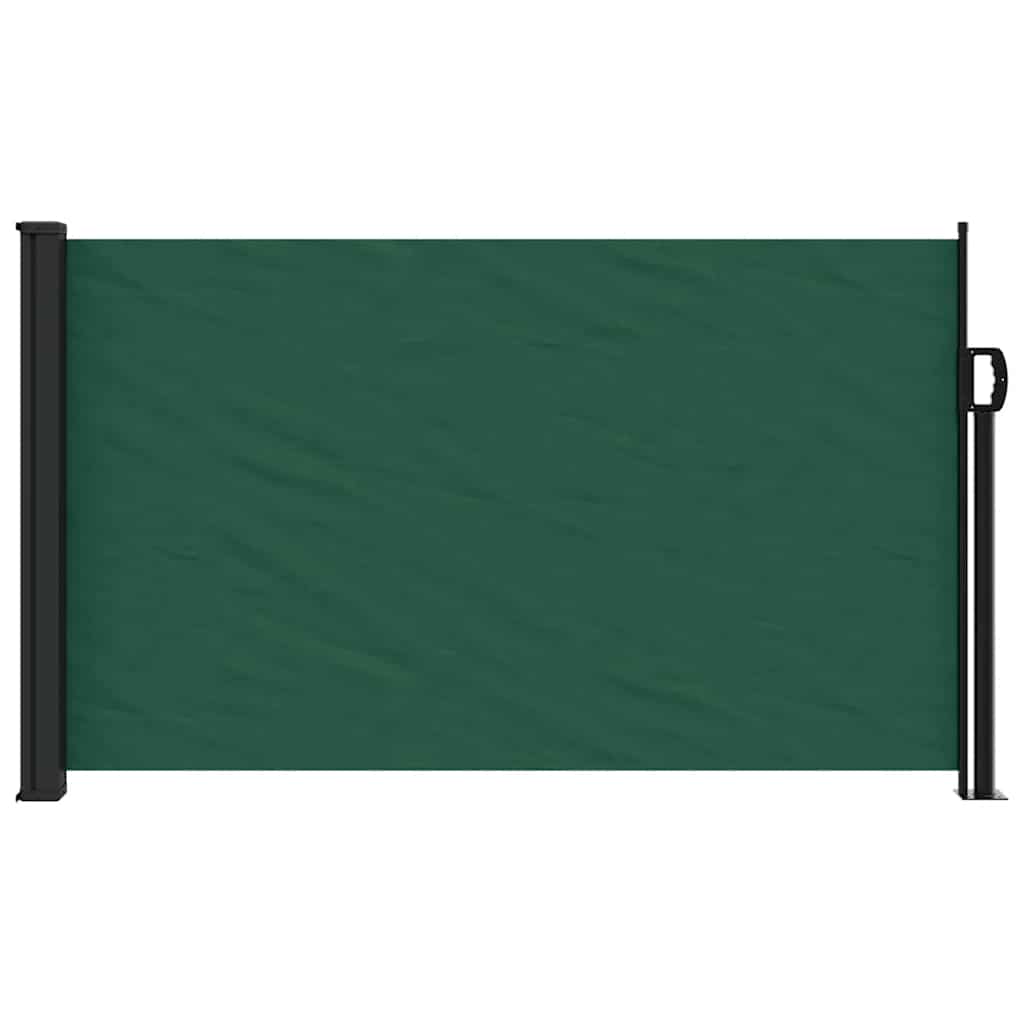 Retractable Side Awning Dark Green 120x500 cm