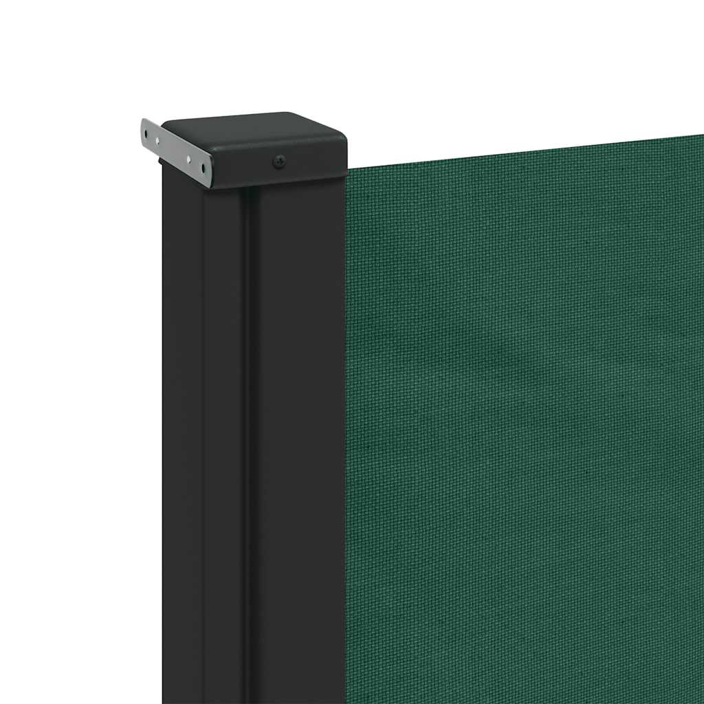 Retractable Side Awning Dark Green 160x500 cm