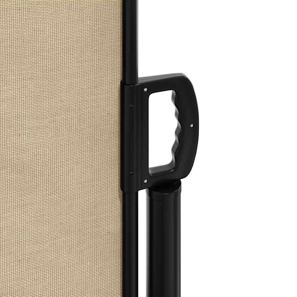 Retractable Side Awning Beige 200x500 cm
