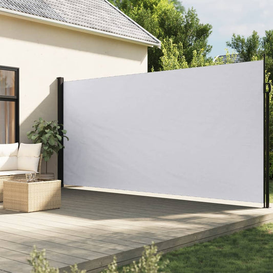 vidaXL Retractable Side Awning White 220x500 cm