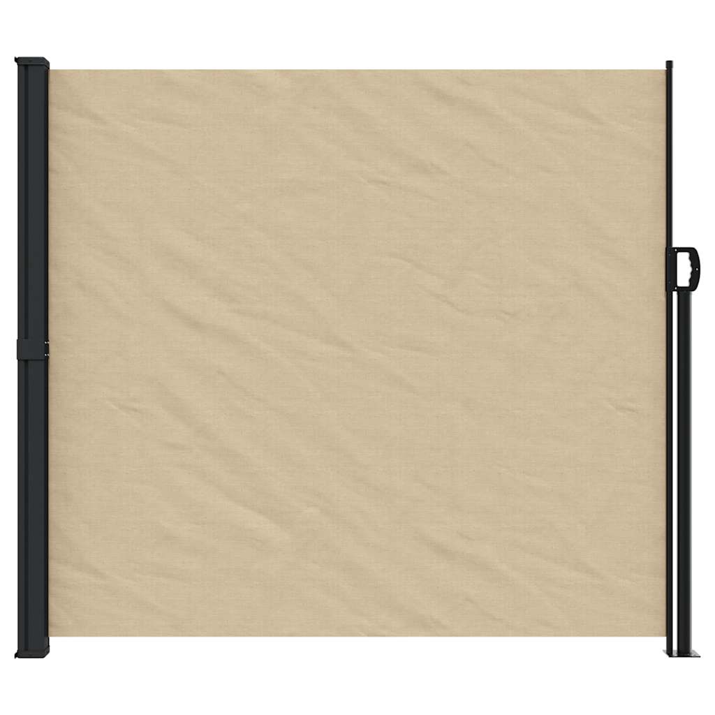 vidaXL Retractable Side Awning Beige 180x600 cm