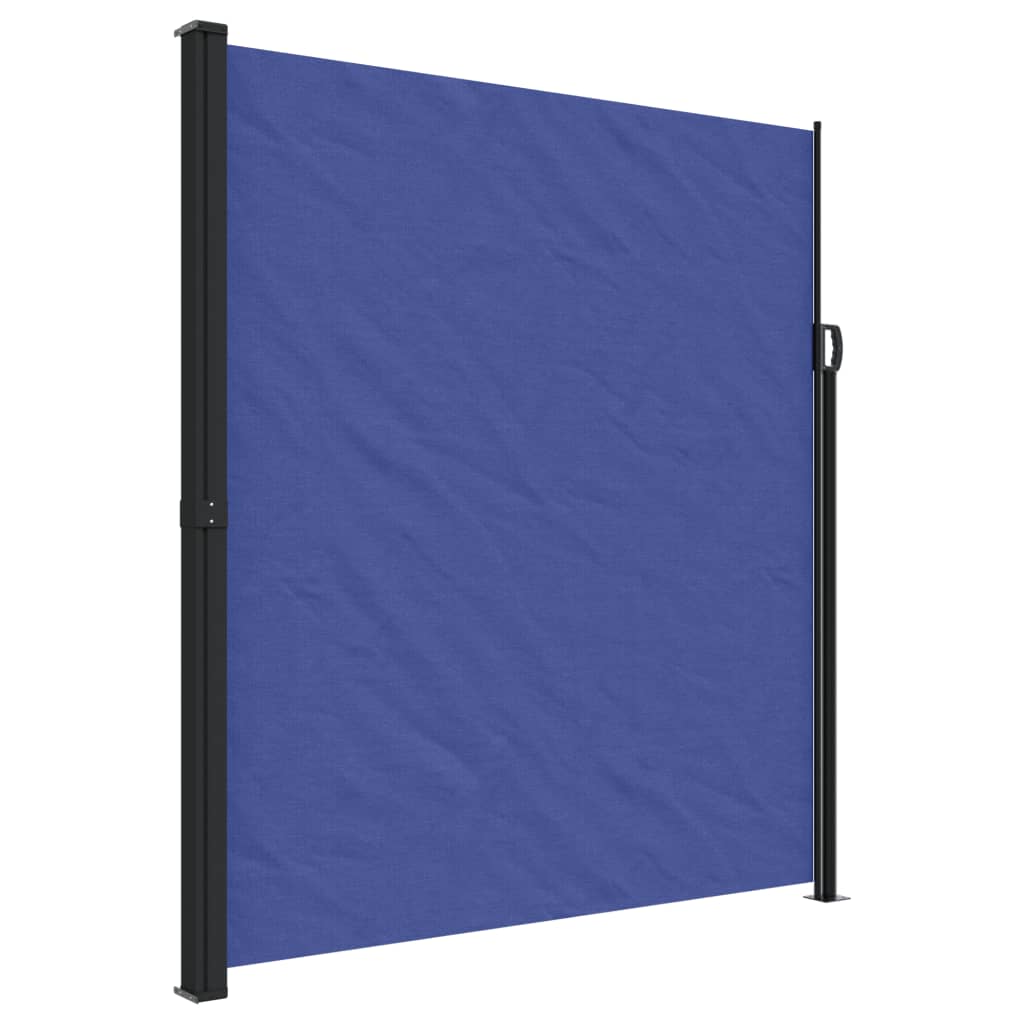 vidaXL Retractable Side Awning Blue 220x600 cm