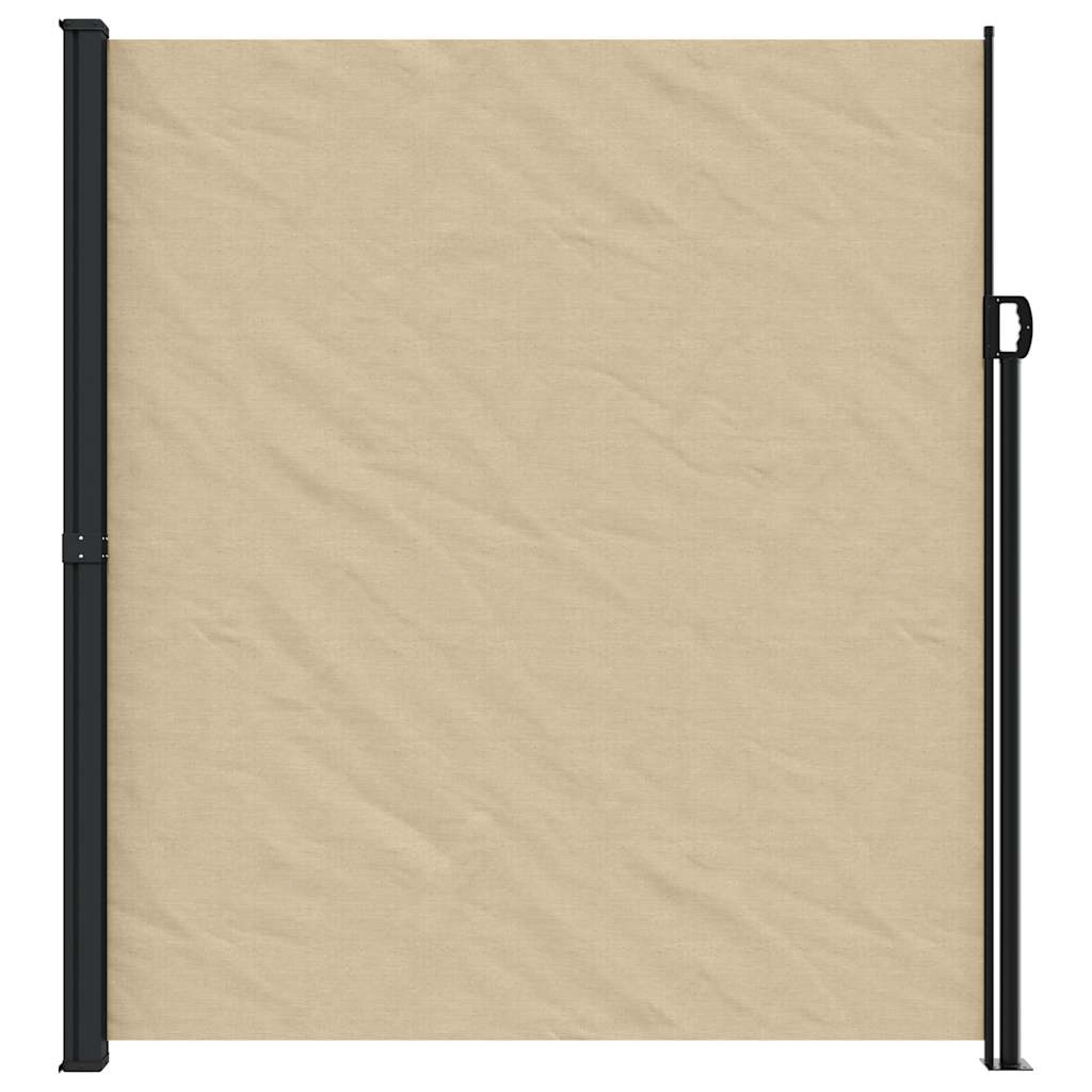 Retractable Side Awning Beige 220x600 cm