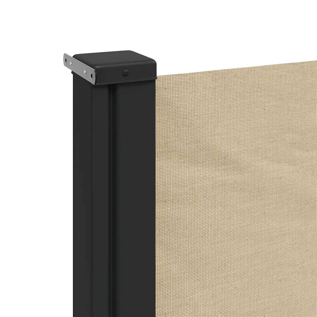 Retractable Side Awning Beige 220x600 cm