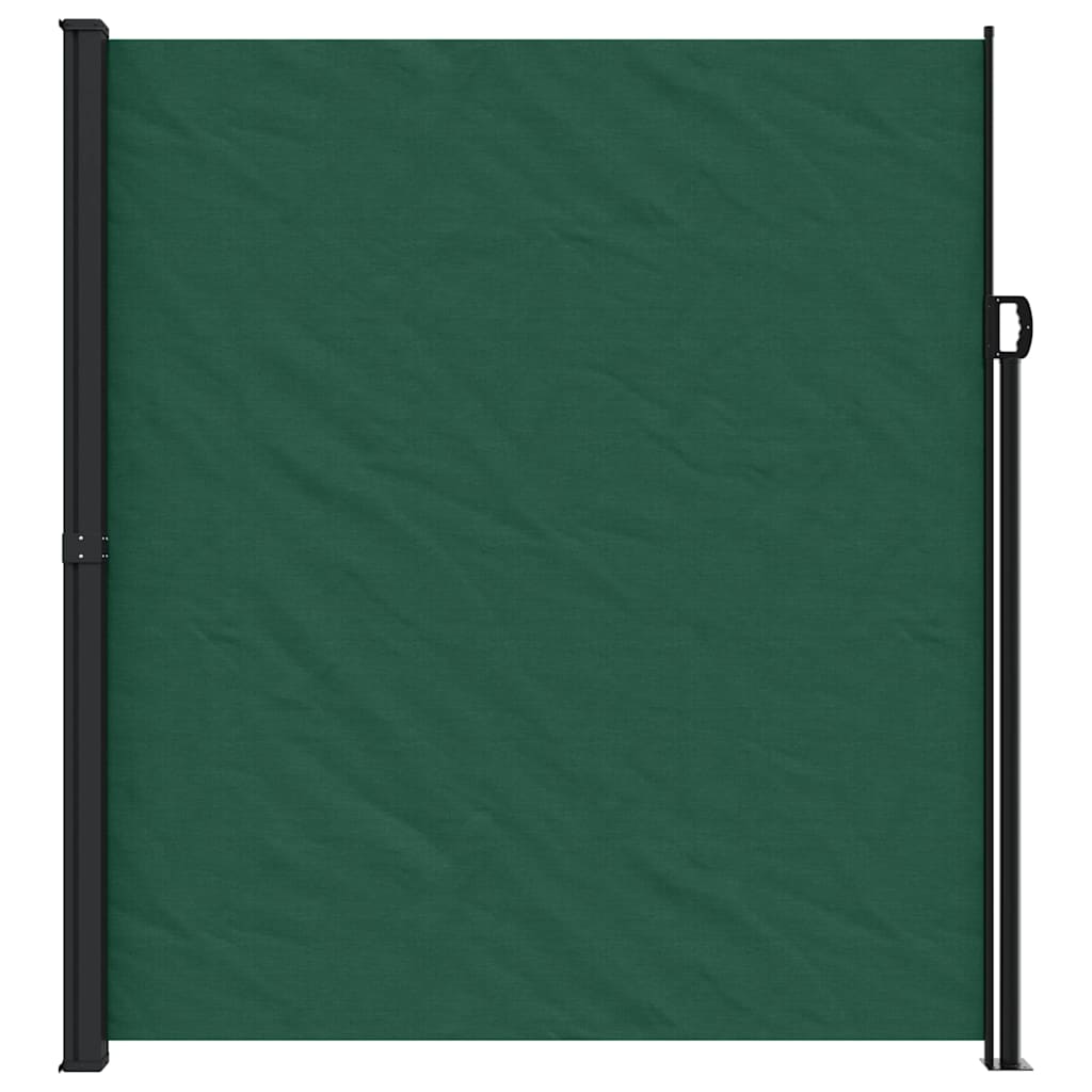 Retractable Side Awning Dark Green 220x600 cm