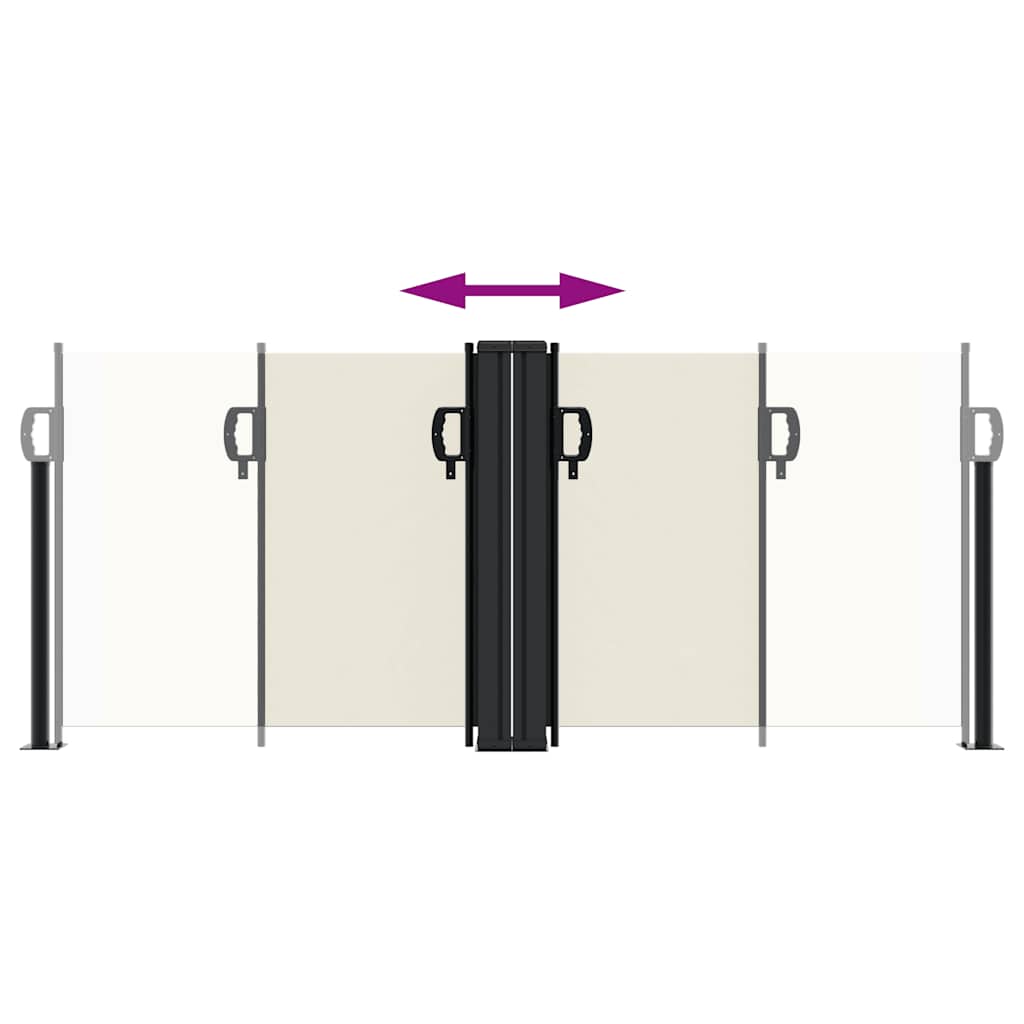 Retractable Side Awning Cream 100x600 cm