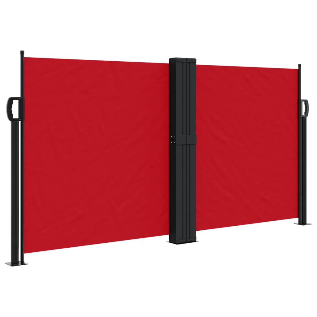 vidaXL Retractable Side Awning Red 120x600 cm