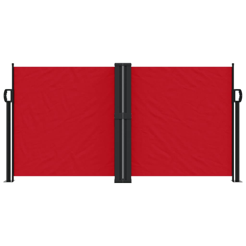 vidaXL Retractable Side Awning Red 120x600 cm