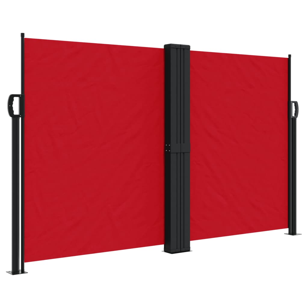 vidaXL Retractable Side Awning Red 140x600 cm