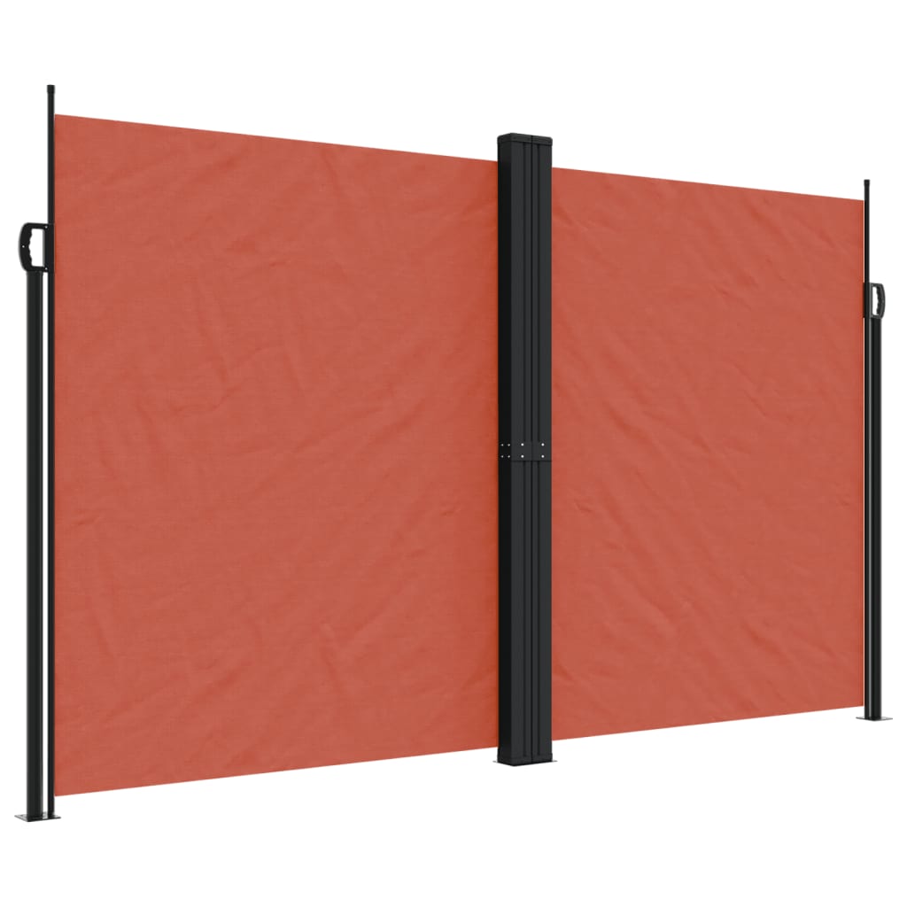 vidaXL Retractable Side Awning Terracotta 200x600 cm