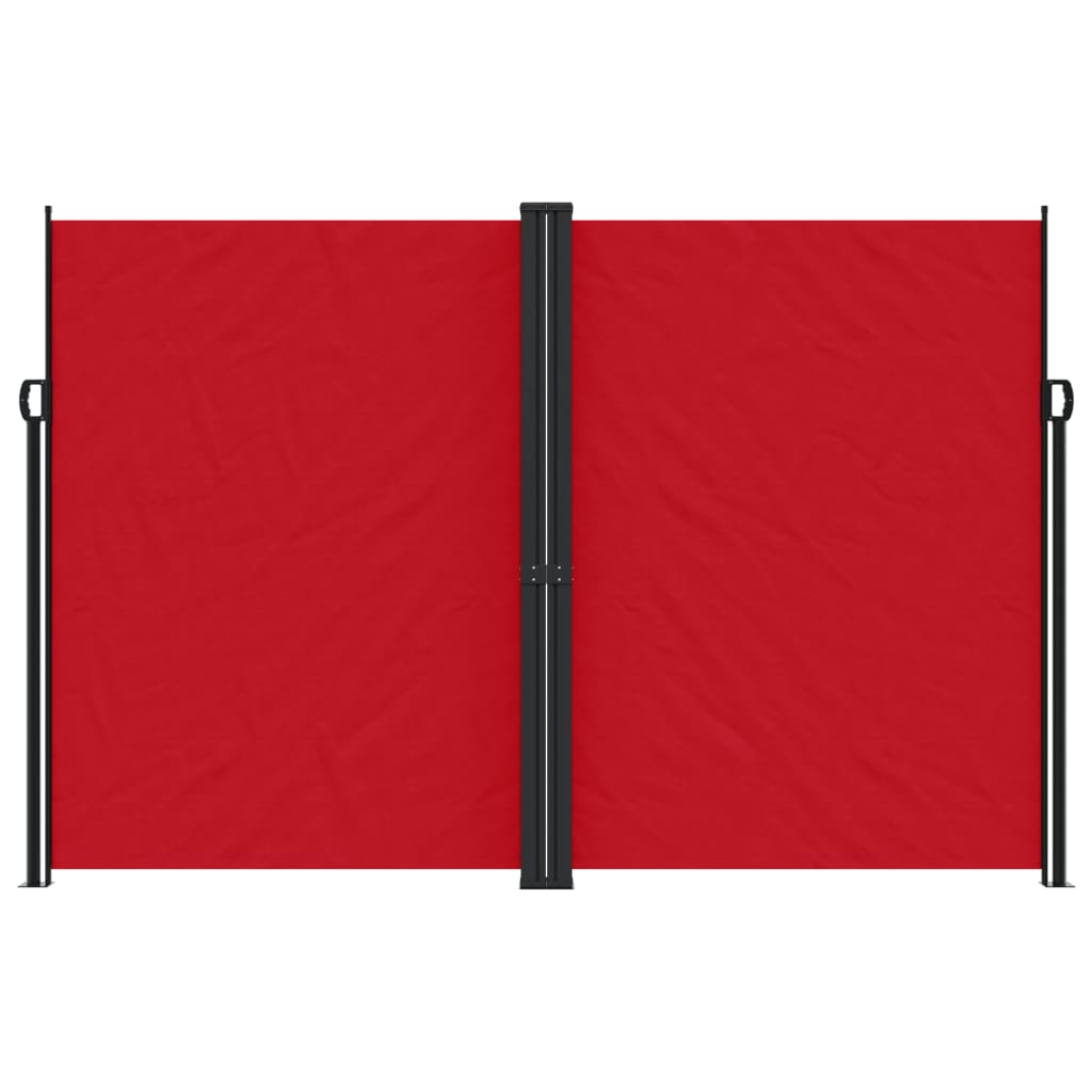 vidaXL Retractable Side Awning Red 220x600 cm