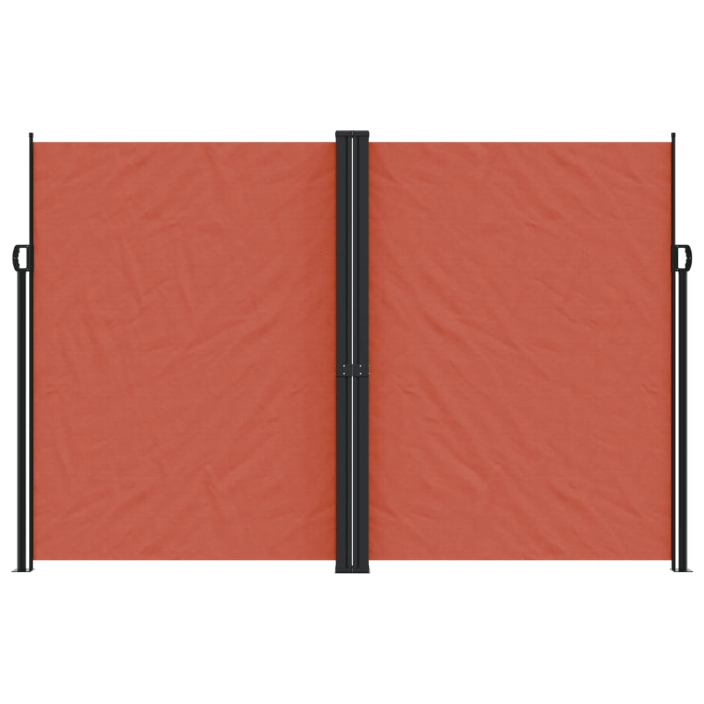 vidaXL Retractable Side Awning Terracotta 220x600 cm