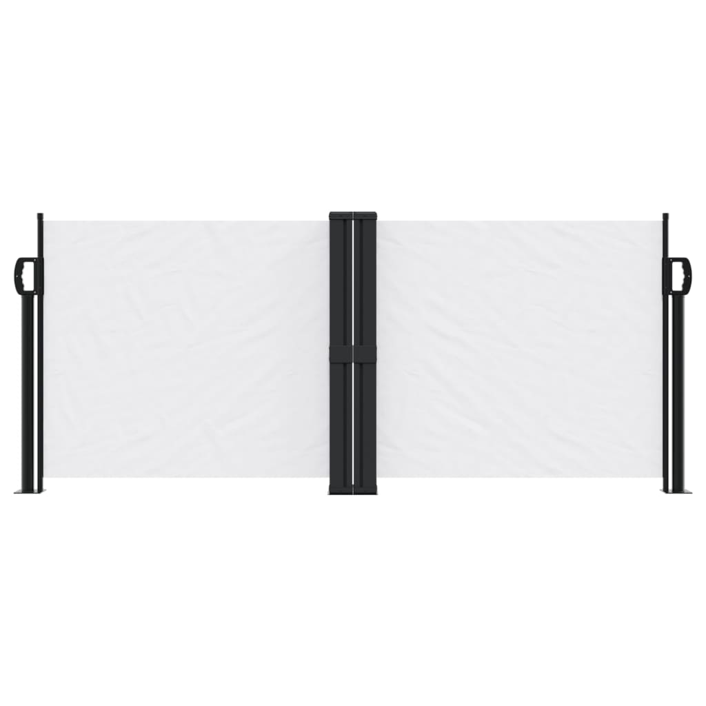 vidaXL Retractable Side Awning White 100x1000 cm