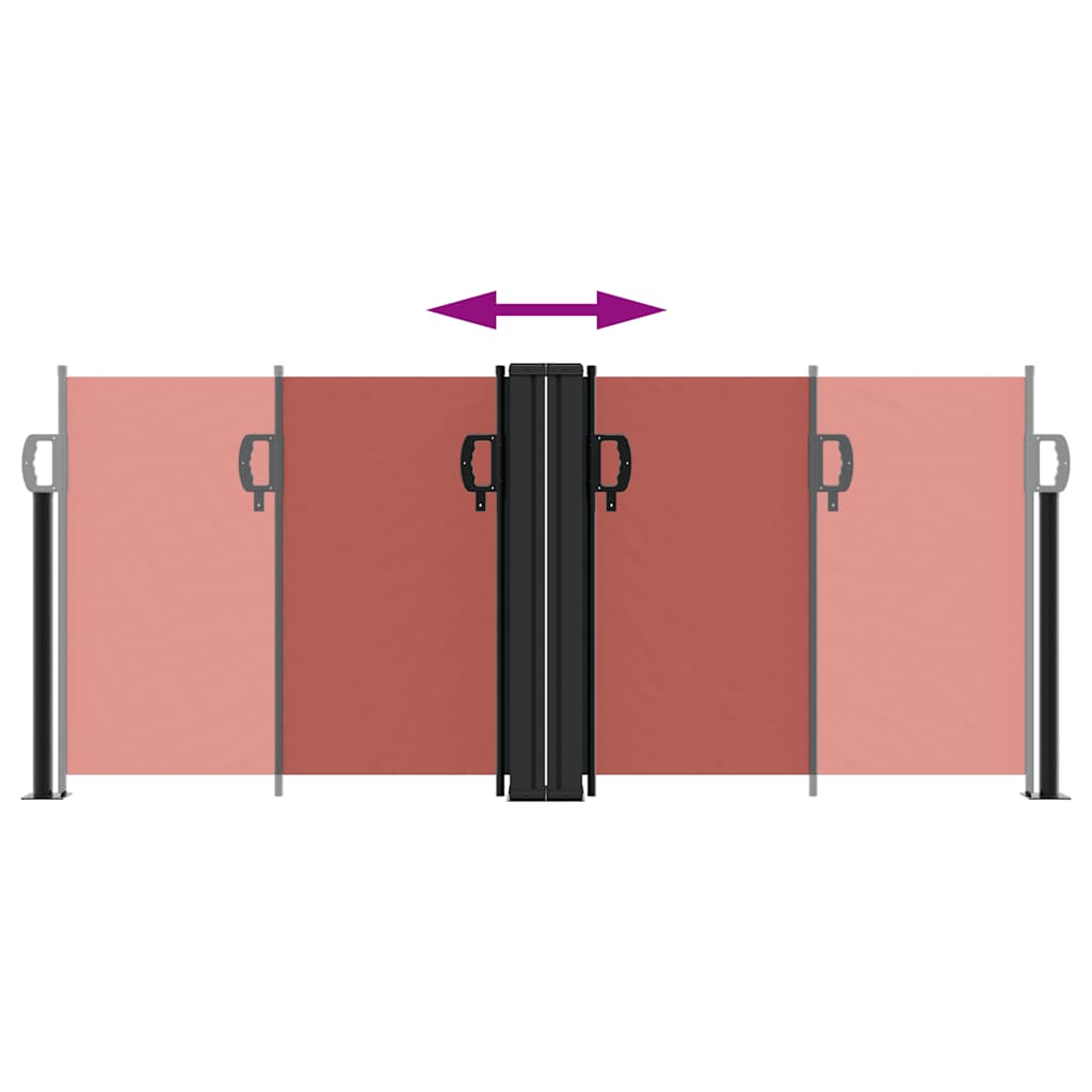 Retractable Side Awning Terracotta 100x1000 cm