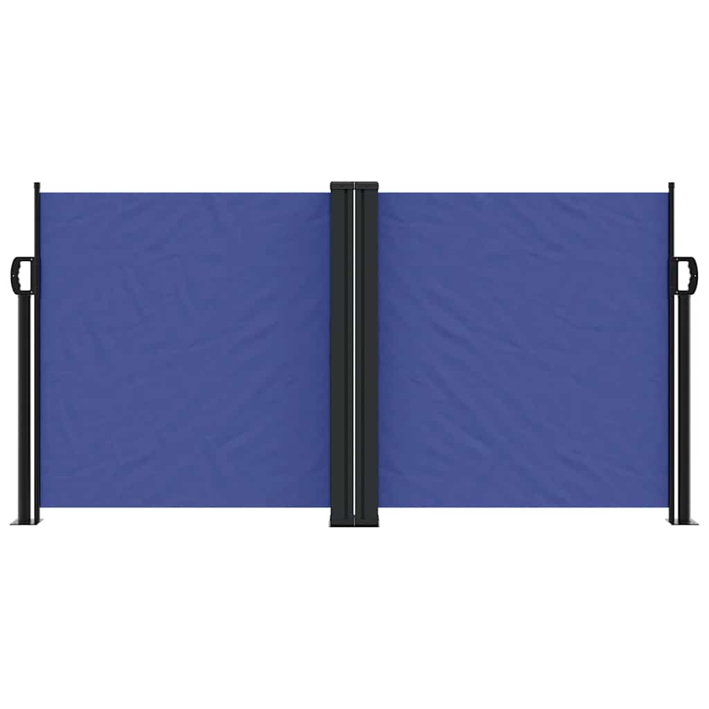 Retractable Side Awning Blue 120x1000 cm