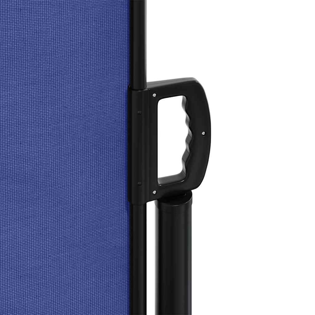 Retractable Side Awning Blue 120x1000 cm
