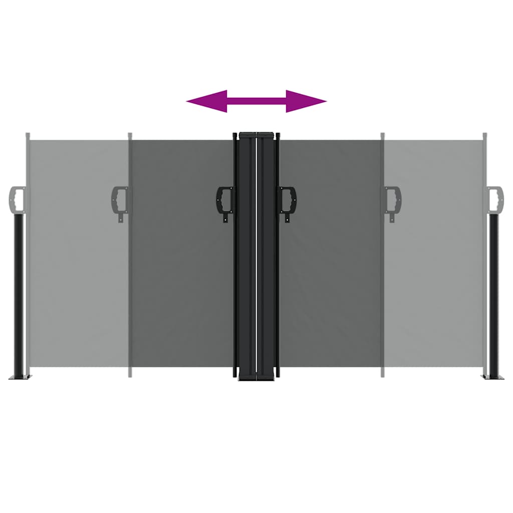 Retractable Side Awning Anthracite 120x1000 cm