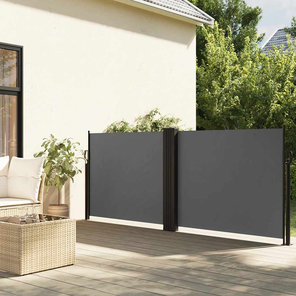 Retractable Side Awning Anthracite 120x1000 cm