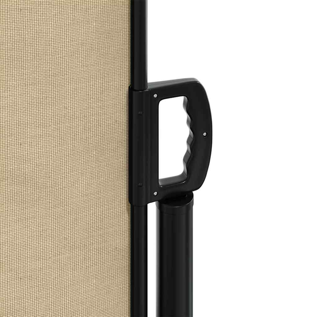 Retractable Side Awning Beige 120x1000 cm