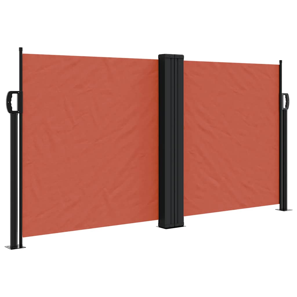 Retractable Side Awning Terracotta 120x1000 cm