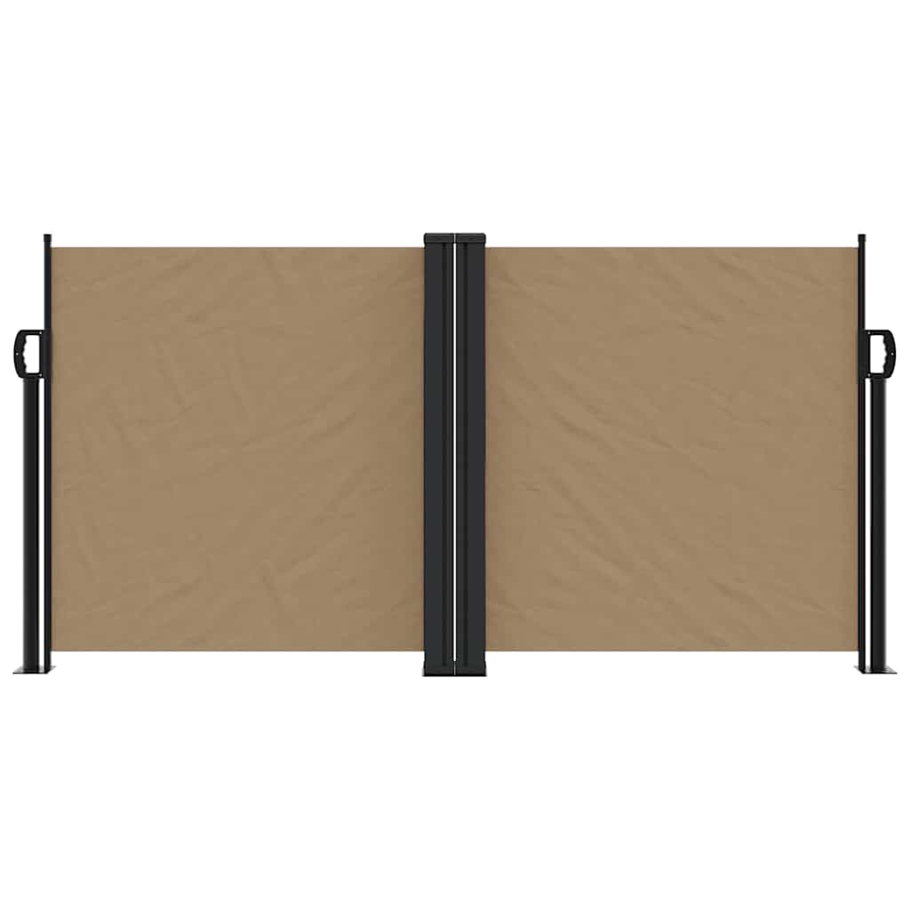 Retractable Side Awning Taupe 120x1000 cm