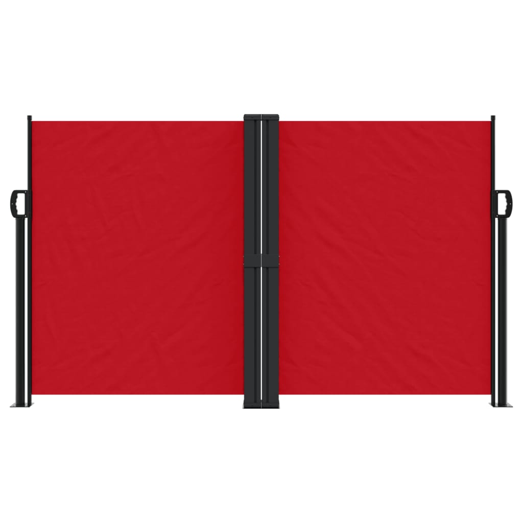 vidaXL Retractable Side Awning Red 140x1000 cm