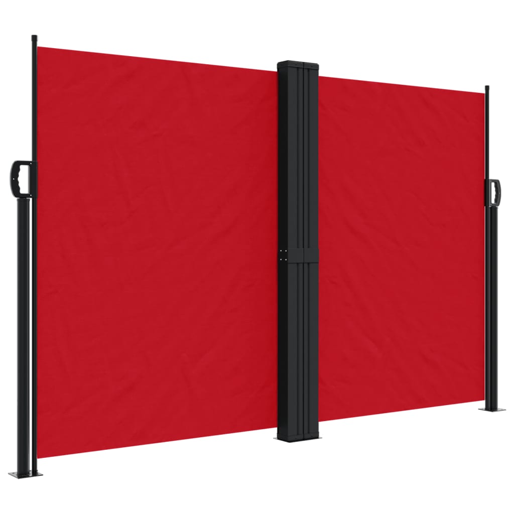 vidaXL Retractable Side Awning Red 160x1000 cm