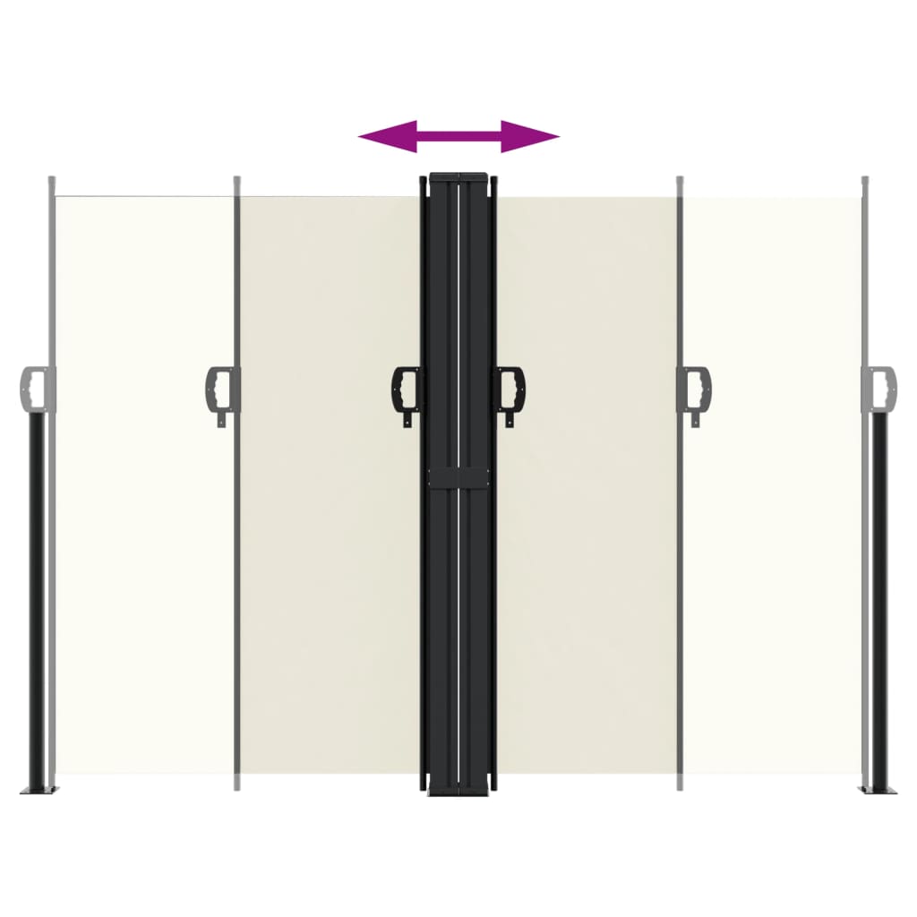 Retractable Side Awning Cream 180x1000 cm