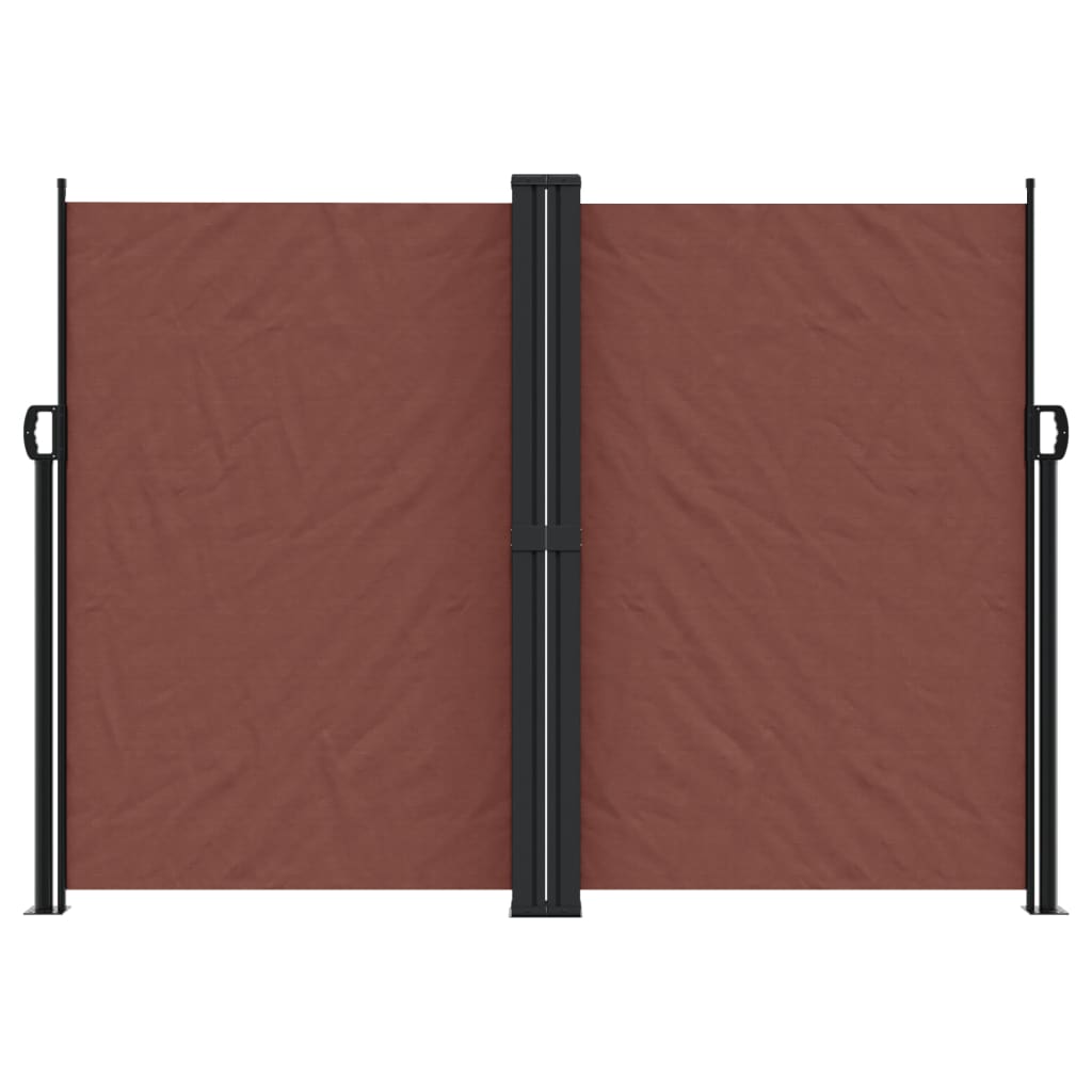 Retractable Side Awning Brown 180x1000 cm