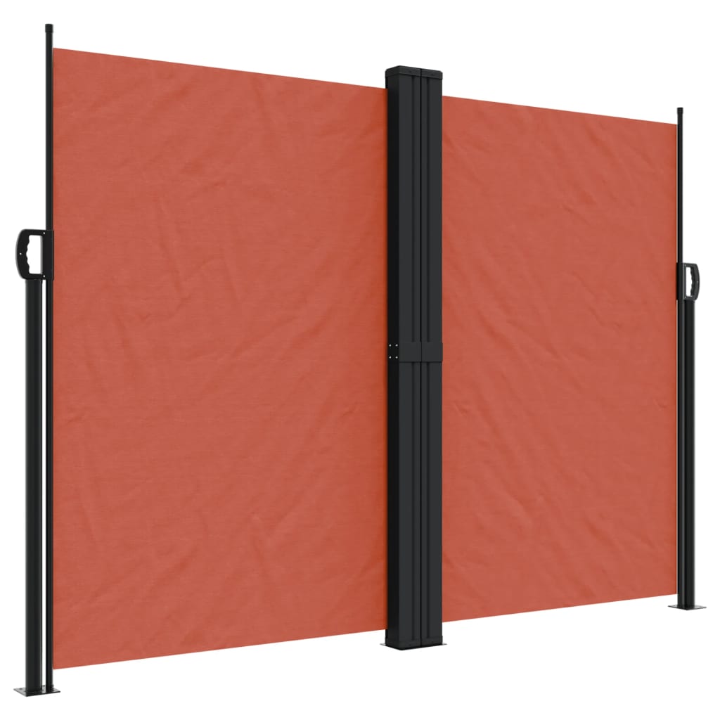 vidaXL Retractable Side Awning Terracotta 180x1000 cm