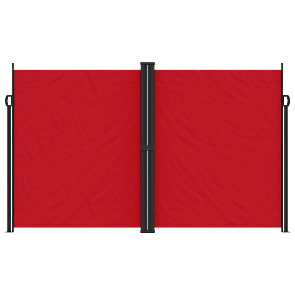 vidaXL Retractable Side Awning Red 200x1000 cm