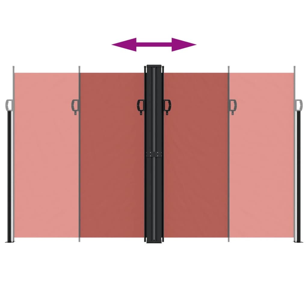 Retractable Side Awning Terracotta 200x1000 cm