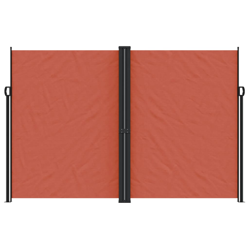 vidaXL Retractable Side Awning Terracotta 220x1000 cm