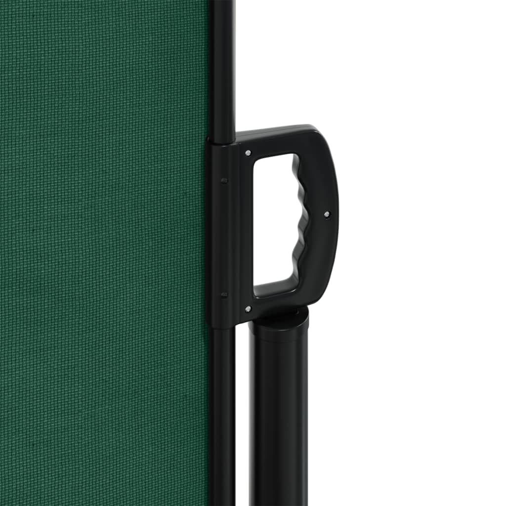 vidaXL Retractable Side Awning Dark Green 220x1000 cm