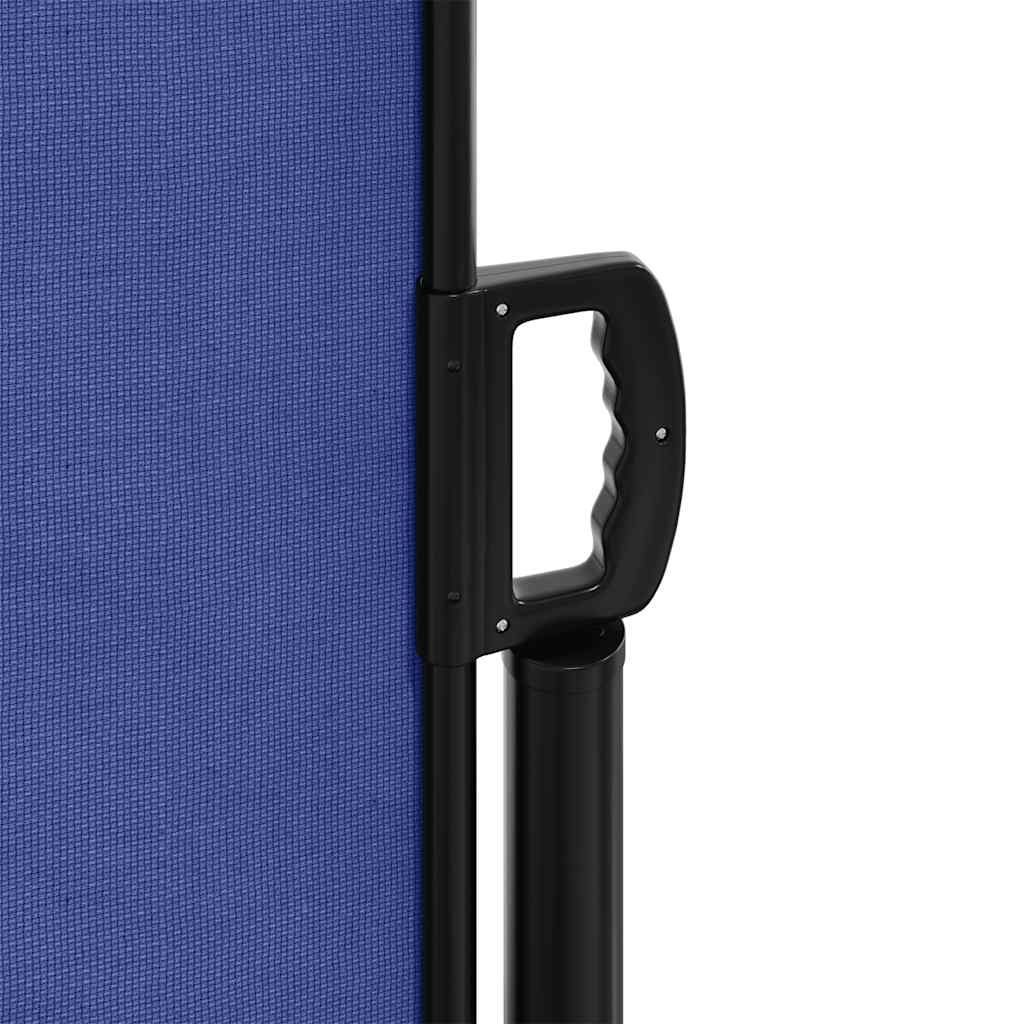 Retractable Side Awning Blue 120x1200 cm