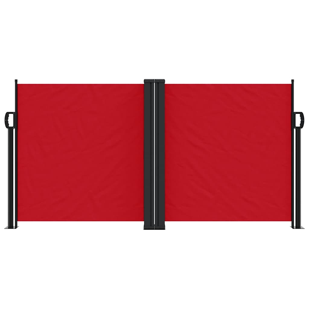 Retractable Side Awning Red 120x1200 cm
